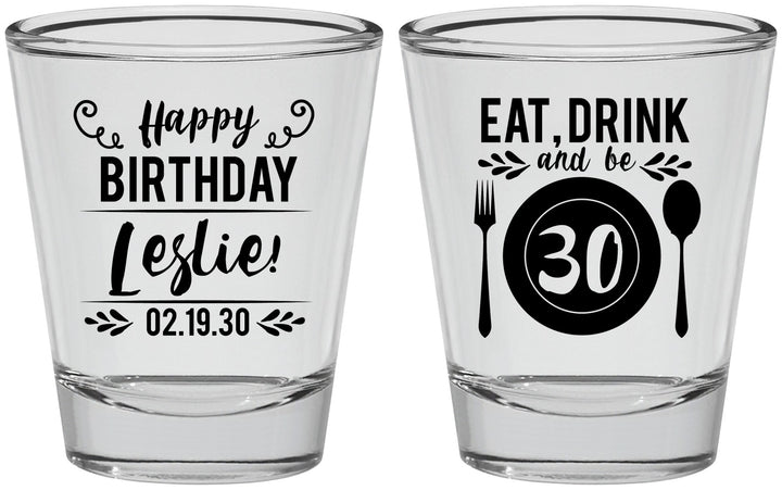 Personalized Birthday Shot Glasses - 30th | 20240