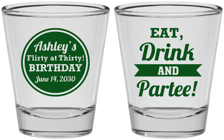 Personalized Birthday Shot Glasses - 30th | 20242