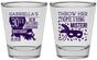 Personalized Birthday Shot Glasses - 30th Mardi Gras | 20246