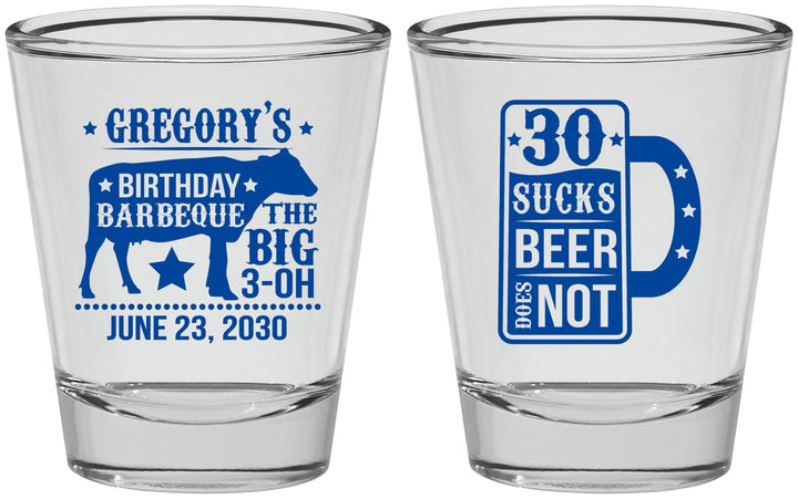 Personalized Birthday Shot Glasses - 30th | 20248