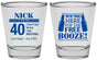 Personalized Birthday Shot Glasses - 40th | 20249