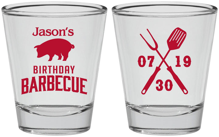 Personalized Birthday Shot Glasses - Barbeque Bbq | 20253