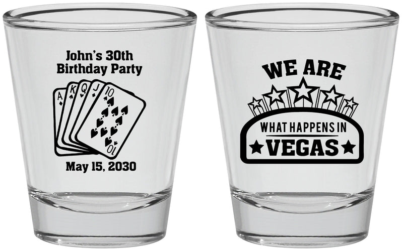 Personalized Birthday Shot Glasses - 20th Las Vegas | 20263