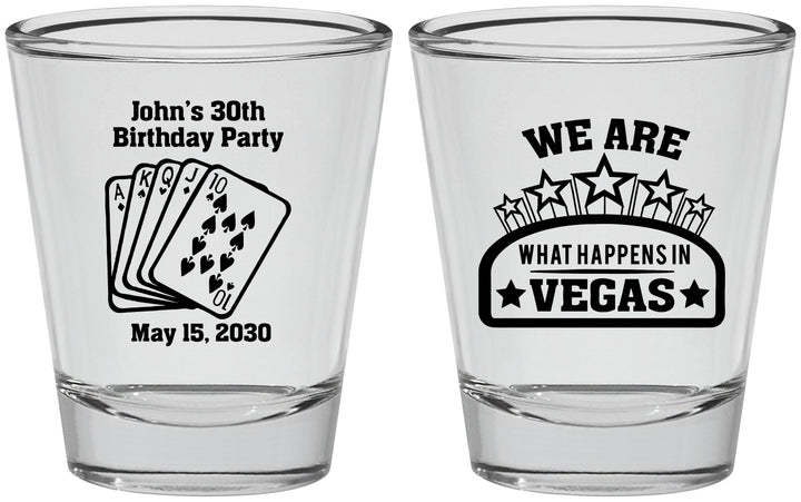 Personalized Birthday Shot Glasses - 20th Las Vegas | 20263