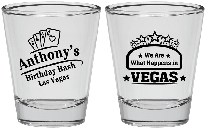 Personalized Birthday Shot Glasses - Las Vegas | 20264
