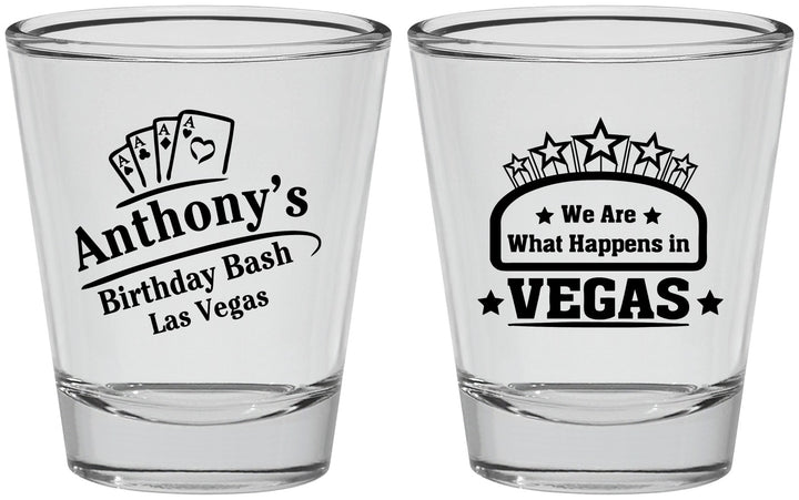 Personalized Birthday Shot Glasses - Las Vegas | 20264