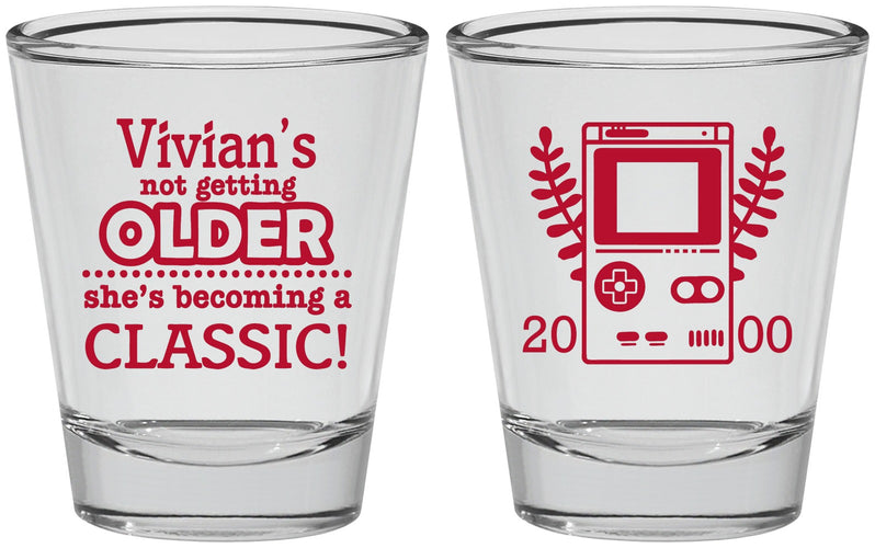 Personalized Birthday Shot Glasses - 30th Video Games | 20267