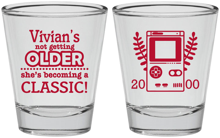 Personalized Birthday Shot Glasses - 30th Video Games | 20267