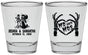 Personalized Wedding Shot Glasses - Mr And Mrs Skeleton | 204