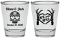Personalized Wedding Shot Glasses - Mr And Mrs Sugar Skull | 205