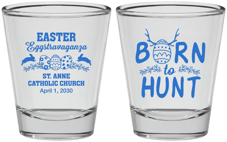 Personalized Easter Shot Glasses - Born To Hunt | 210001