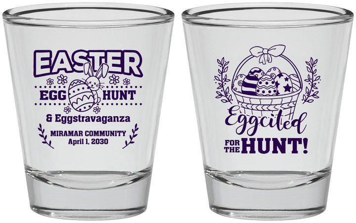 Personalized Easter Shot Glasses - Eggcited For Hunt Bunny | 210006