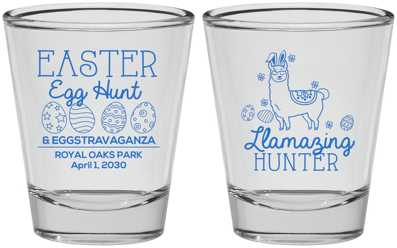 Personalized Easter Shot Glasses - Llama Eggs | 210009