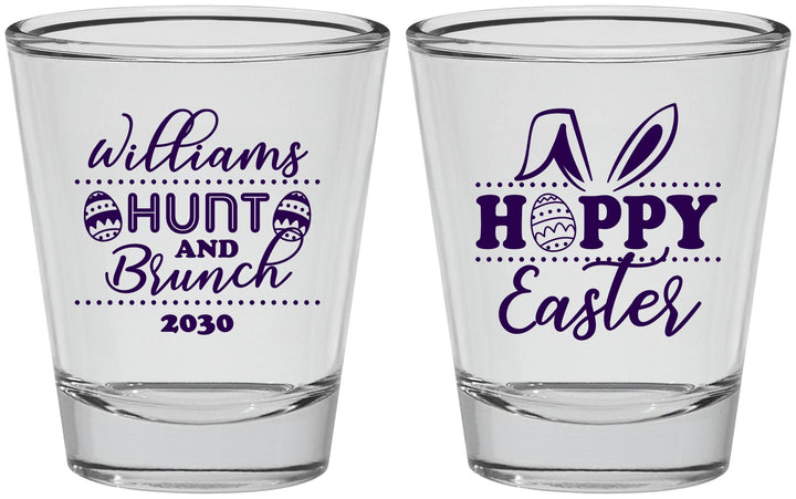 Personalized Easter Shot Glasses - Hoppy Bunny Eggs | 210012