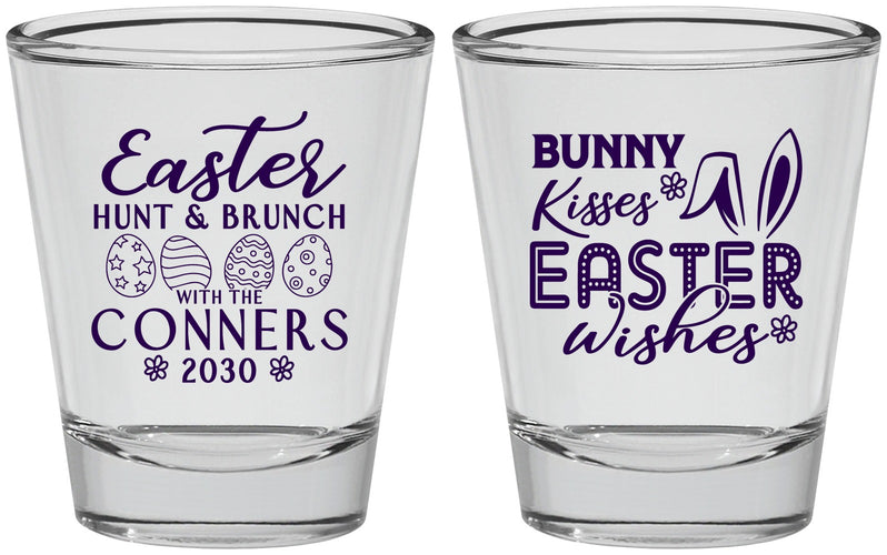 Personalized Easter Shot Glasses - Bunny Kisses Eggs | 210014