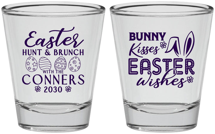 Personalized Easter Shot Glasses - Bunny Kisses Eggs | 210014