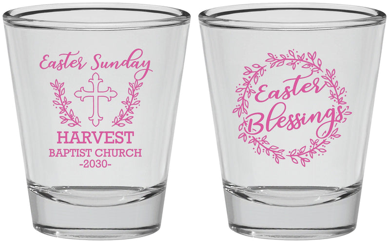 Personalized Easter Shot Glasses - Easter Sunday Church | 210023