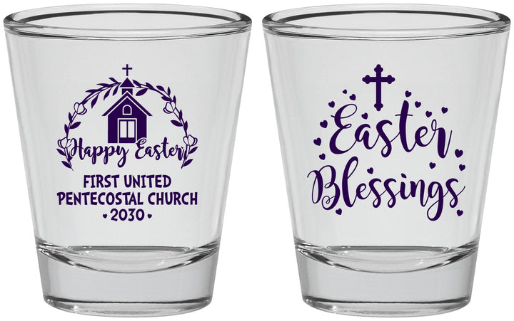 Personalized Easter Shot Glasses - Easter Blessings Church | 210024