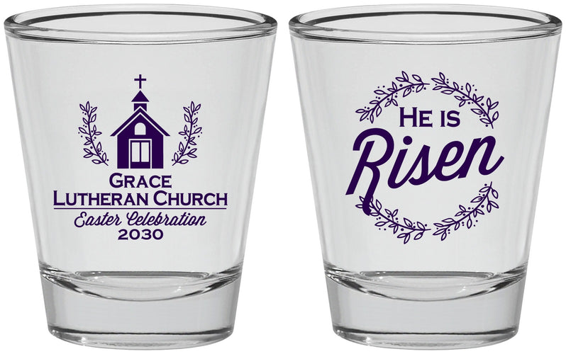 Personalized Easter Shot Glasses - He Is Risen | 210026