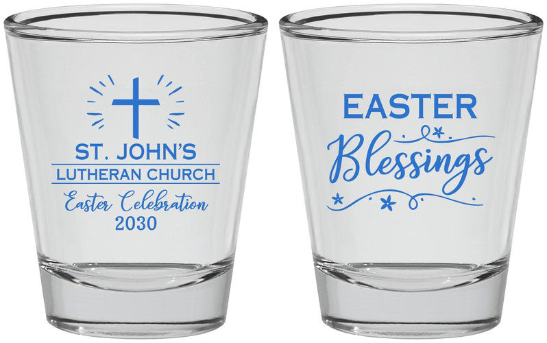 Personalized Easter Shot Glasses - Easter Blessings Church | 210029