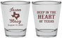 Personalized Wedding Shot Glasses - Deep In The Heart Of Texas | 214