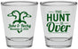 Personalized Wedding Shot Glasses - The Hunt Is Over Duck | 217