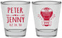 Personalized Wedding Shot Glasses - Hot Air Balloon | 219