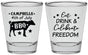 Personalized 4th Of July Shot Glasses - Eat Drink Freedom | 220000