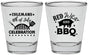 Personalized 4th Of July Shot Glasses - Red White Bbq | 220008