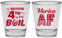 Personalized 4th Of July Shot Glasses - Merica Af | 220014