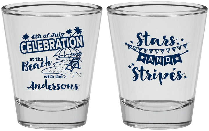 Personalized 4th Of July Shot Glasses - Fireworks | 220021