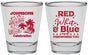 Personalized 4th Of July Shot Glasses - Beach Fireworks | 220022