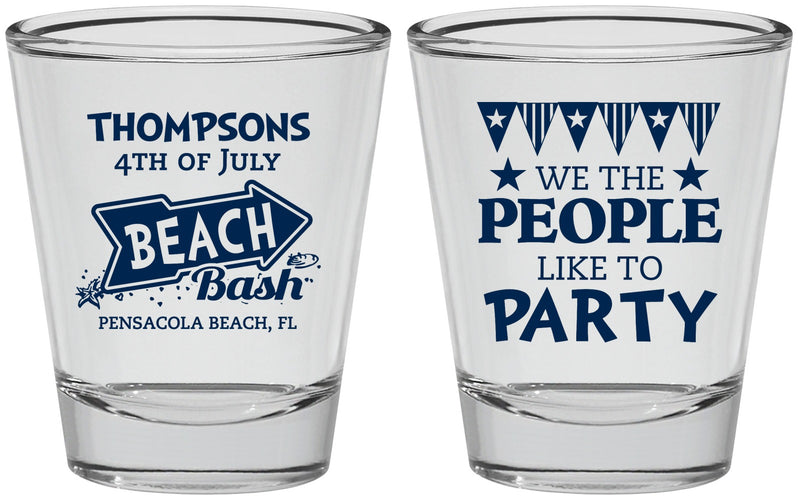 Personalized 4th Of July Shot Glasses - We The People | 220025