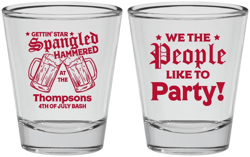Personalized 4th Of July Shot Glasses - We The People | 220030