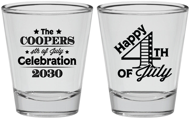 Personalized 4th Of July Shot Glasses - Independence Day | 220040