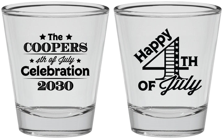 Personalized 4th Of July Shot Glasses - Independence Day | 220040