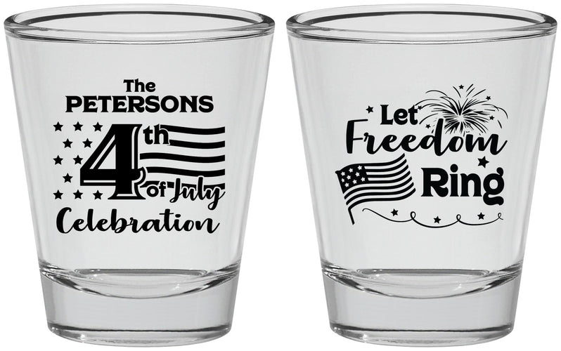 Personalized 4th Of July Shot Glasses - Fireworks | 220048