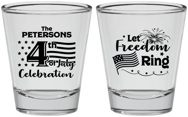 Personalized 4th Of July Shot Glasses - Fireworks | 220048