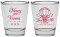 Personalized Wedding Shot Glasses - Hot Air Balloon | 225