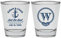 Personalized Wedding Shot Glasses - Monogram Nautical | 226