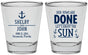 Personalized Wedding Shot Glasses - Vows Are Done Nautical | 228