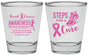 Personalized Awareness Shot Glasses - Steps For A Cure | 230014