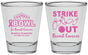 Personalized Awareness Shot Glasses - Bowling Strike Out | 230015