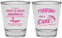Personalized Awareness Shot Glasses - Fishing For A Cure | 230018