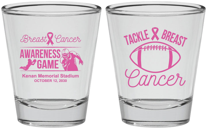 Personalized Awareness Shot Glasses - Football Tackle | 230019