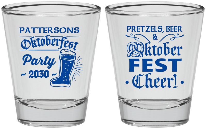 Personalized Oktoberfest Shot Glasses - Pretzel | 240001