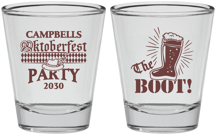 Personalized Oktoberfest Shot Glasses - Boot | 240006