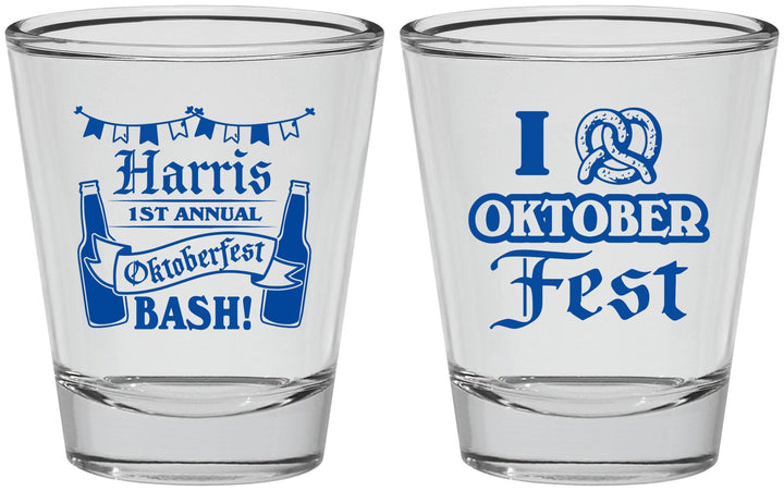 Personalized Oktoberfest Shot Glasses - Pretzel | 240009