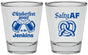 Personalized Oktoberfest Shot Glasses - Pretzel Salty Af | 240015