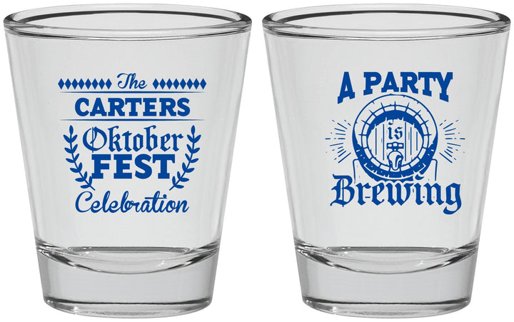 Personalized Oktoberfest Shot Glasses - Beer Keg | 240017